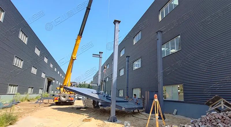 唐山金路廠區(qū)打造小型制砂樓，供客戶帶料試機